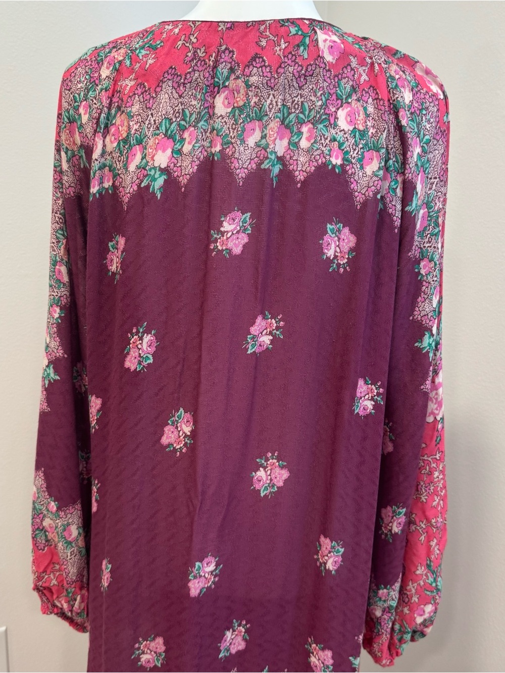 Figue Frederica Floral Ruffle Wrap Maxi Dress NO BELT XS/S - Picture 6 of 9